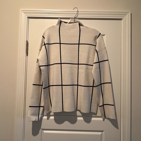 Cynthia Rowley Sweaters - Women's Creamy White Grid Sweater NWOT